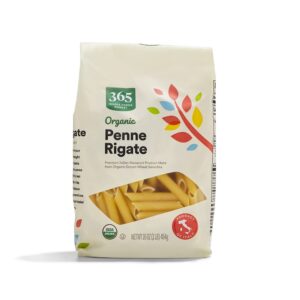 365 by Whole Foods Market organic penne rigate pasta in eco-friendly packaging, 16-ounce box