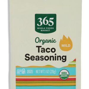 365 Whole Foods Market organic mild taco seasoning packet, 1 oz, USDA Organic