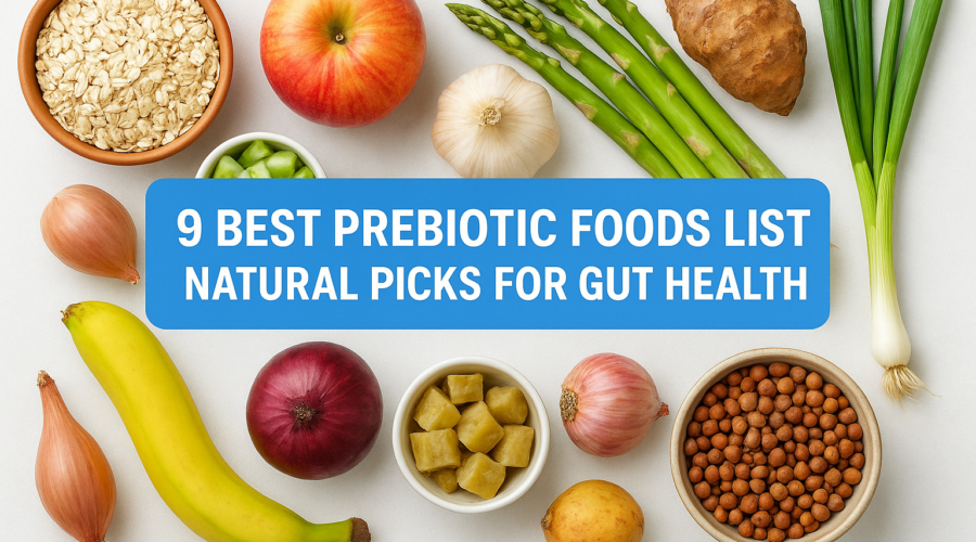 9 Best Prebiotic Foods List: Natural Picks for Gut Health