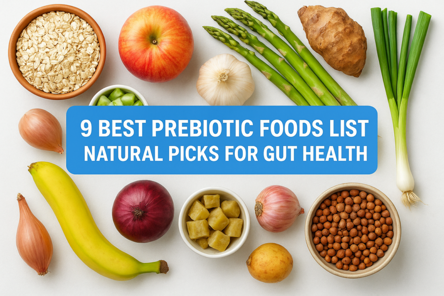 9 Best Prebiotic Foods List: Natural Picks for Gut Health