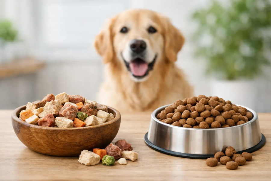 Freeze Dried Raw vs Kibble for Dogs