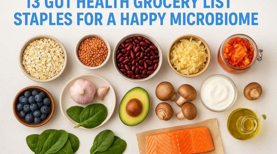 13 Gut Health Grocery List Staples for A Happy Microbiome