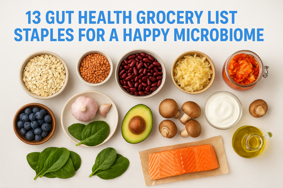 13 Gut Health Grocery List Staples for A Happy Microbiome
