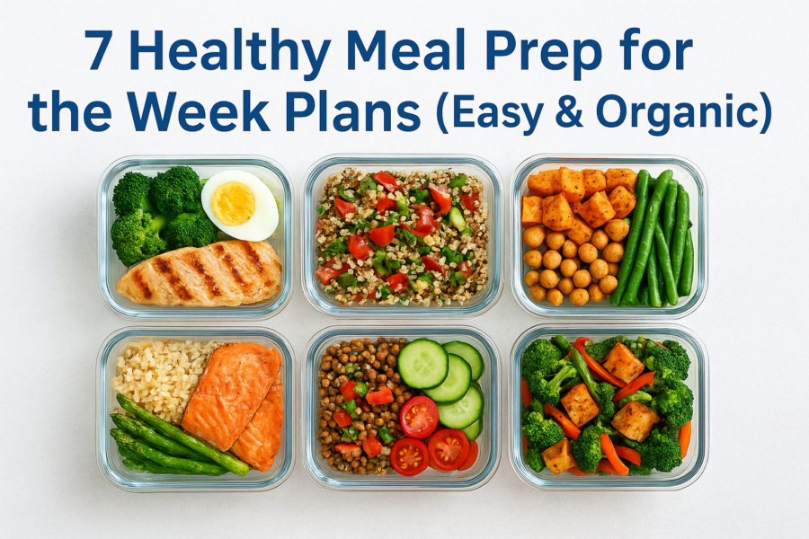 7 Healthy Meal Prep for the Week Plans (Easy & Organic)