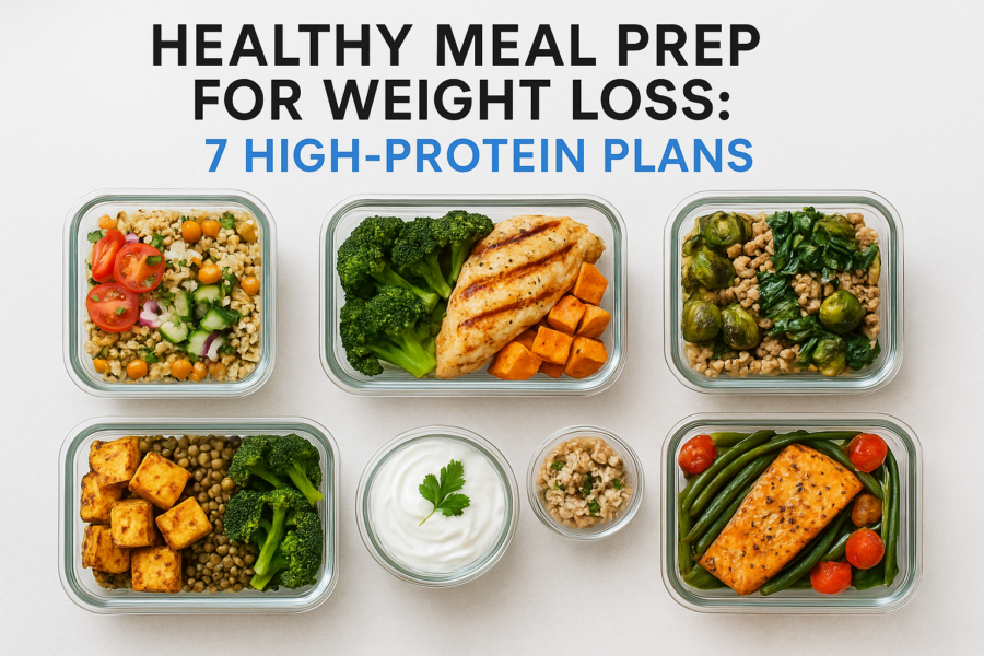 Healthy Meal Prep For Weight Loss: 7 High-Protein Plans