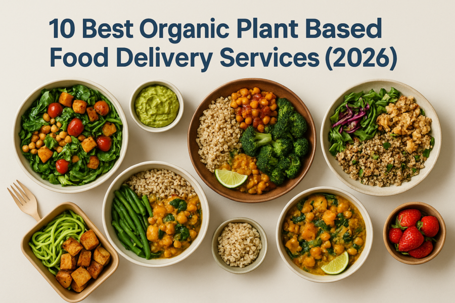 Top 10 organic plant-based food delivery services for healthy eating in 2026