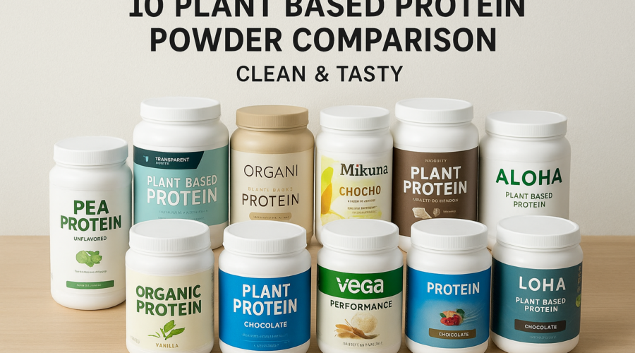 10 Plant Based Protein Powder Comparison (Clean & Tasty)