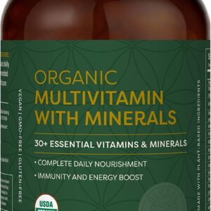 Global Healing Center - USDA Organic Multivitamin for Women & Men - Vitamins Include A, C, D, &...